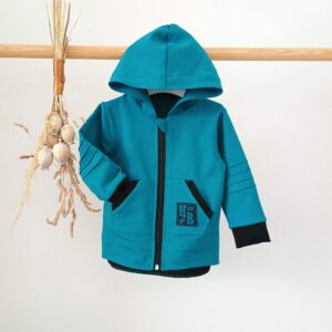 Petrolejová mikinka